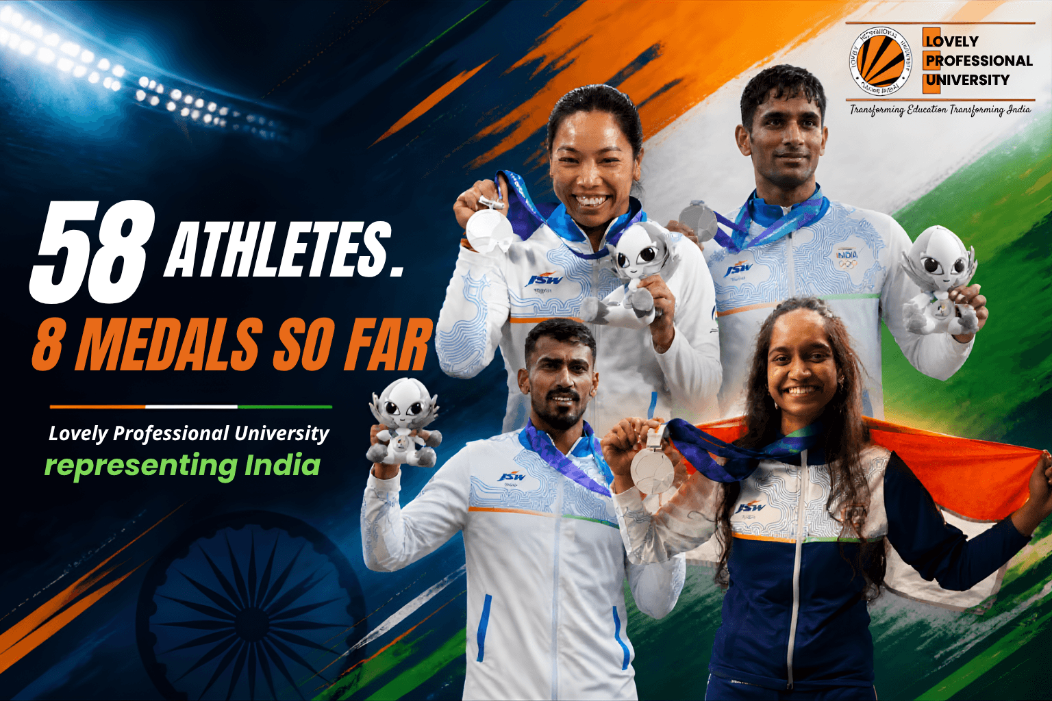 Asian Games 2026: Eight Medal-Winning Performances by LPU Student-Athletes