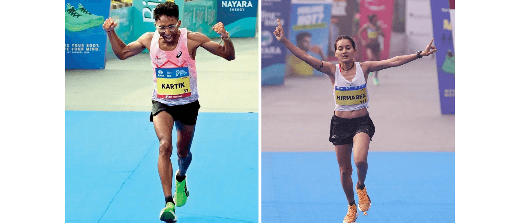 New Delhi Marathon 2026 Results: Kartik Karkera & Nirmaben Thakor Crowned Champions