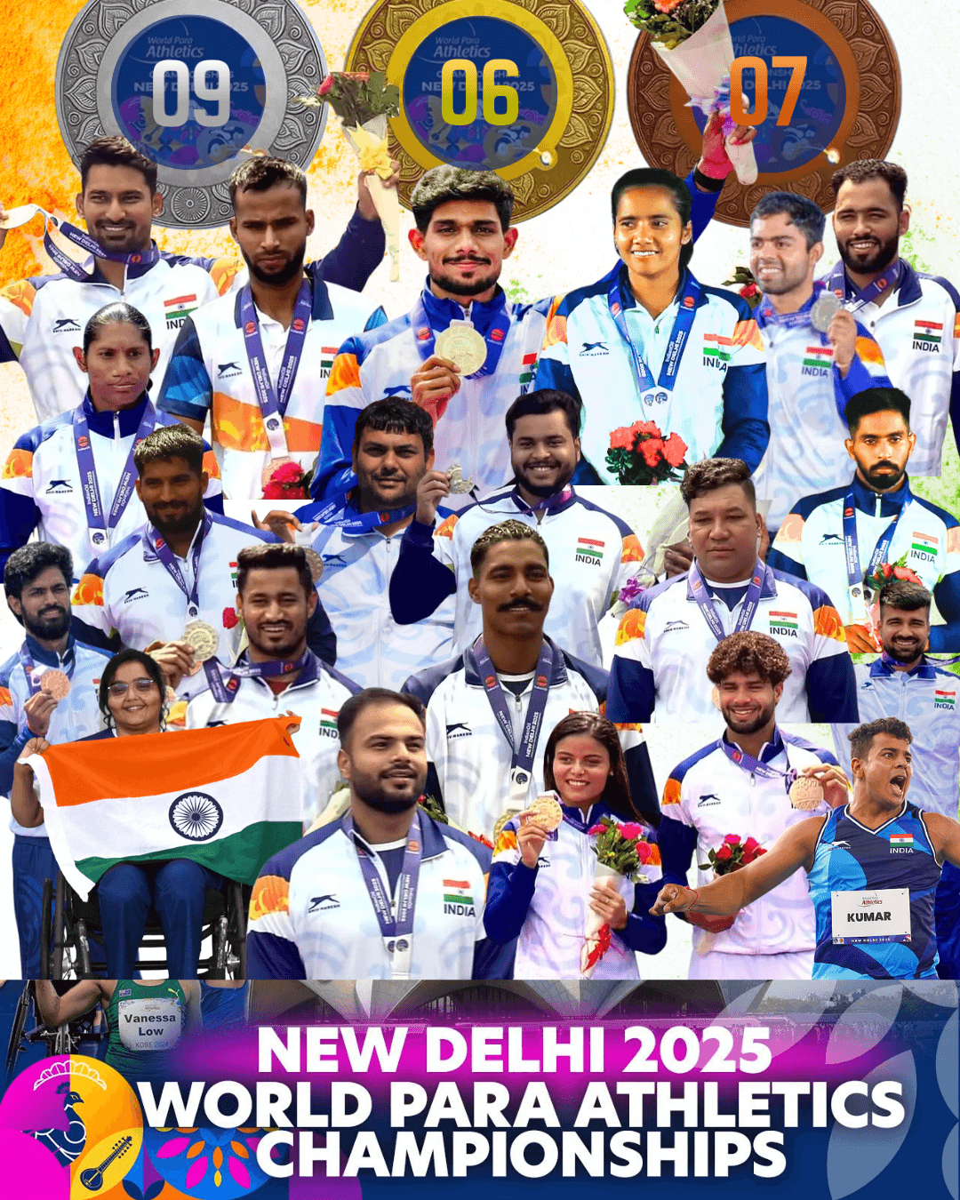 India Dominates the 2025 World Para Athletics Championships