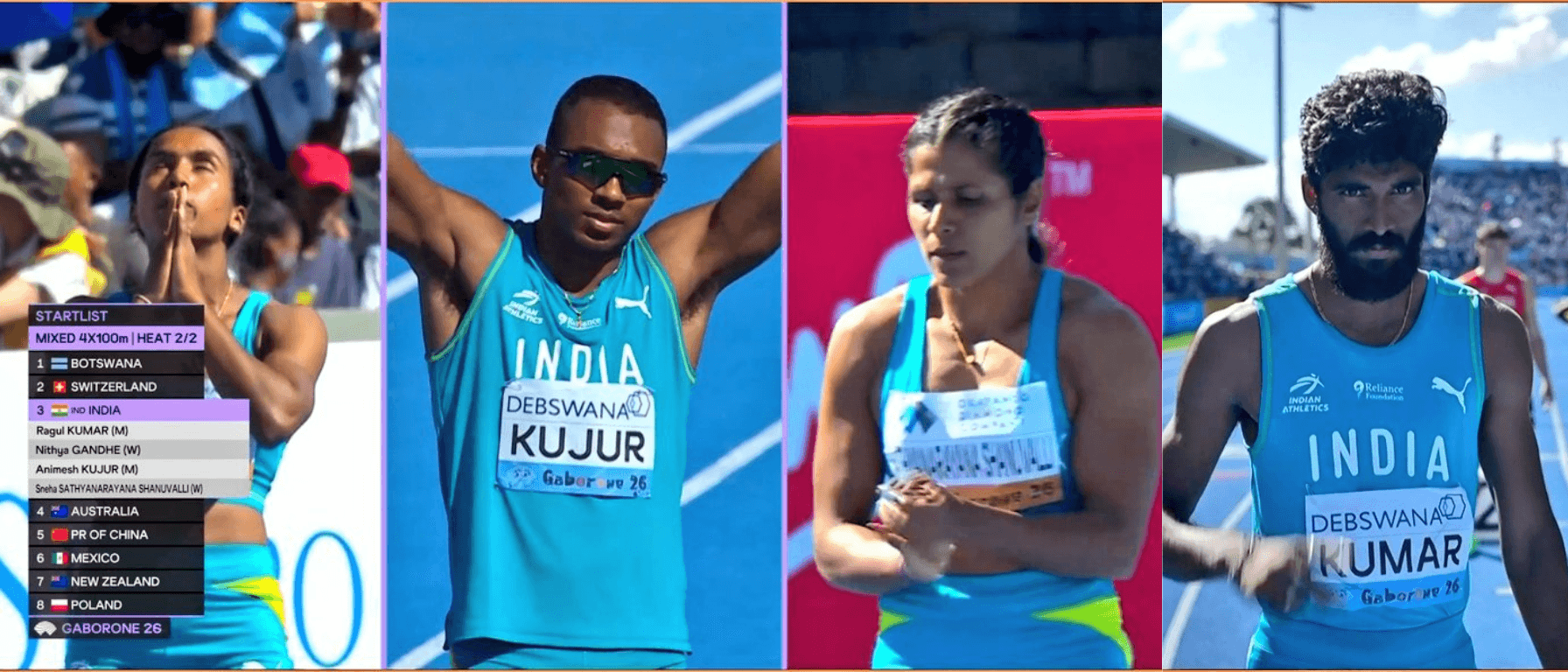India Misses World Championships Qualification at World Athletics Relays 2026 After Amoj Jacob Injury Blow