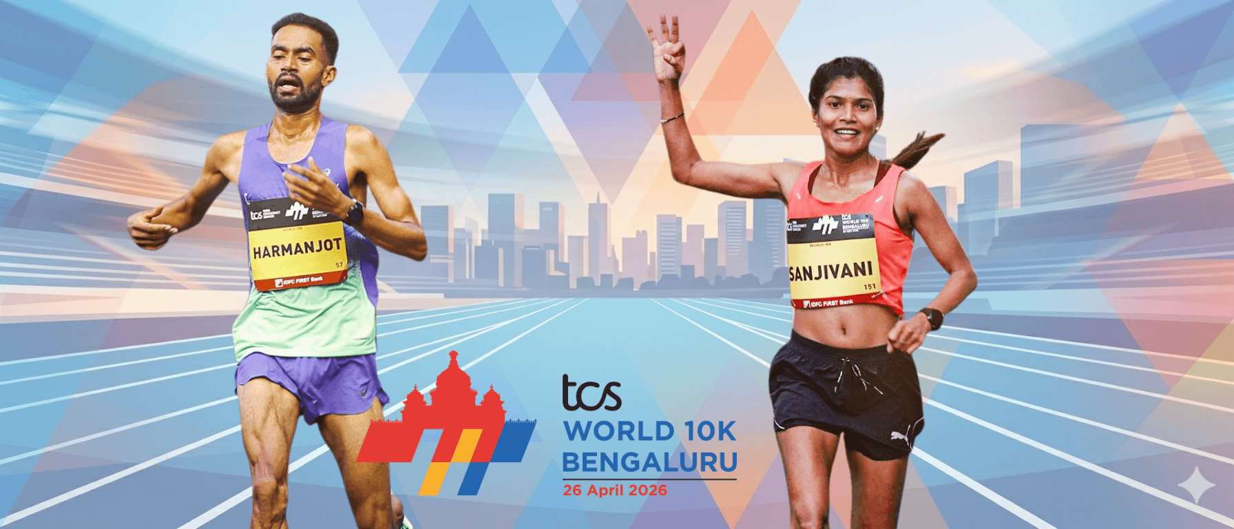 Harmanjot Singh, Sanjivani Jadhav Lead India at TCS World 10K 2026; Kwizera Wins in 27:31